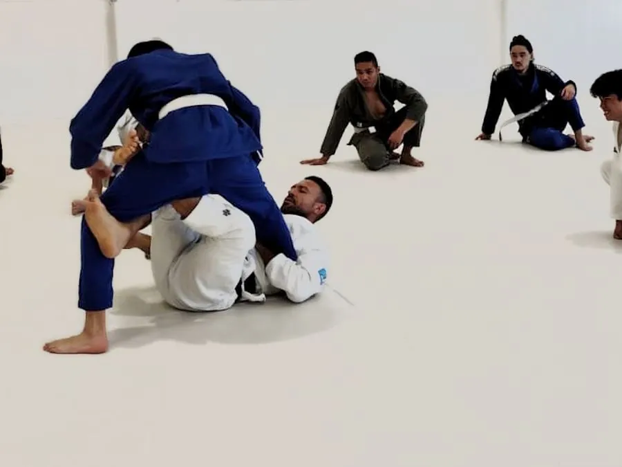 Daniel coaching a Brazilian jiu-jitsu class